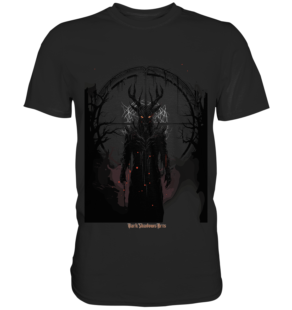 Drawing of Demonic Sigil Eerie Mystical Art - Premium Shirt | Unisex - Shirts | Dark Shadows Arts