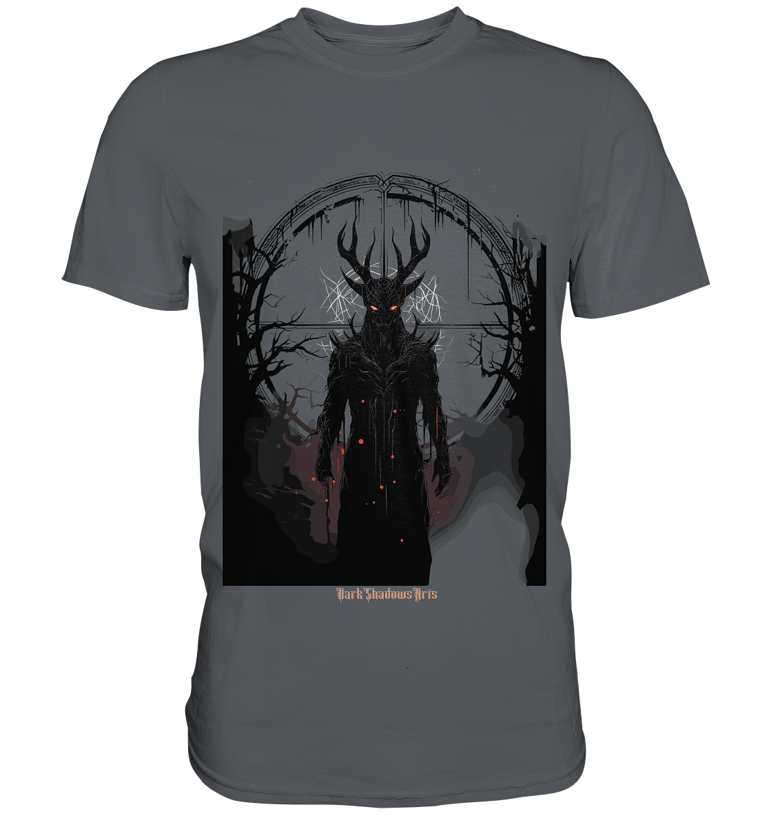 Drawing of Demonic Sigil Eerie Mystical Art - Premium Shirt | Unisex - Shirts | Dark Shadows Arts