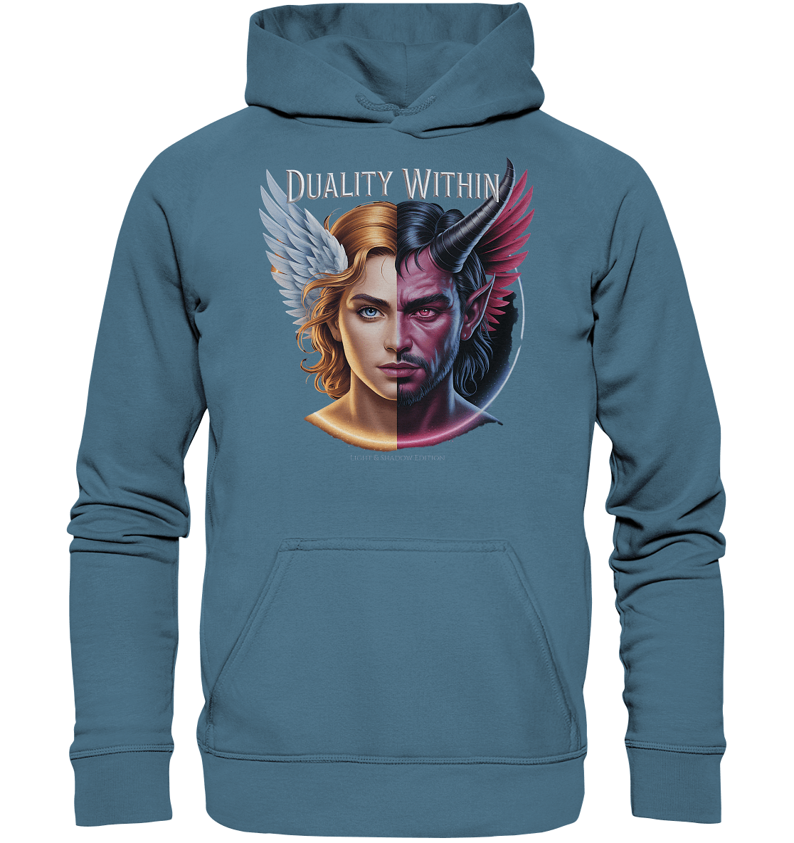 Dualität in uns – Engel & Dämon im Gleichgewicht ???????? - Basic Unisex Hoodie | Hoodies | Dark Shadows Arts