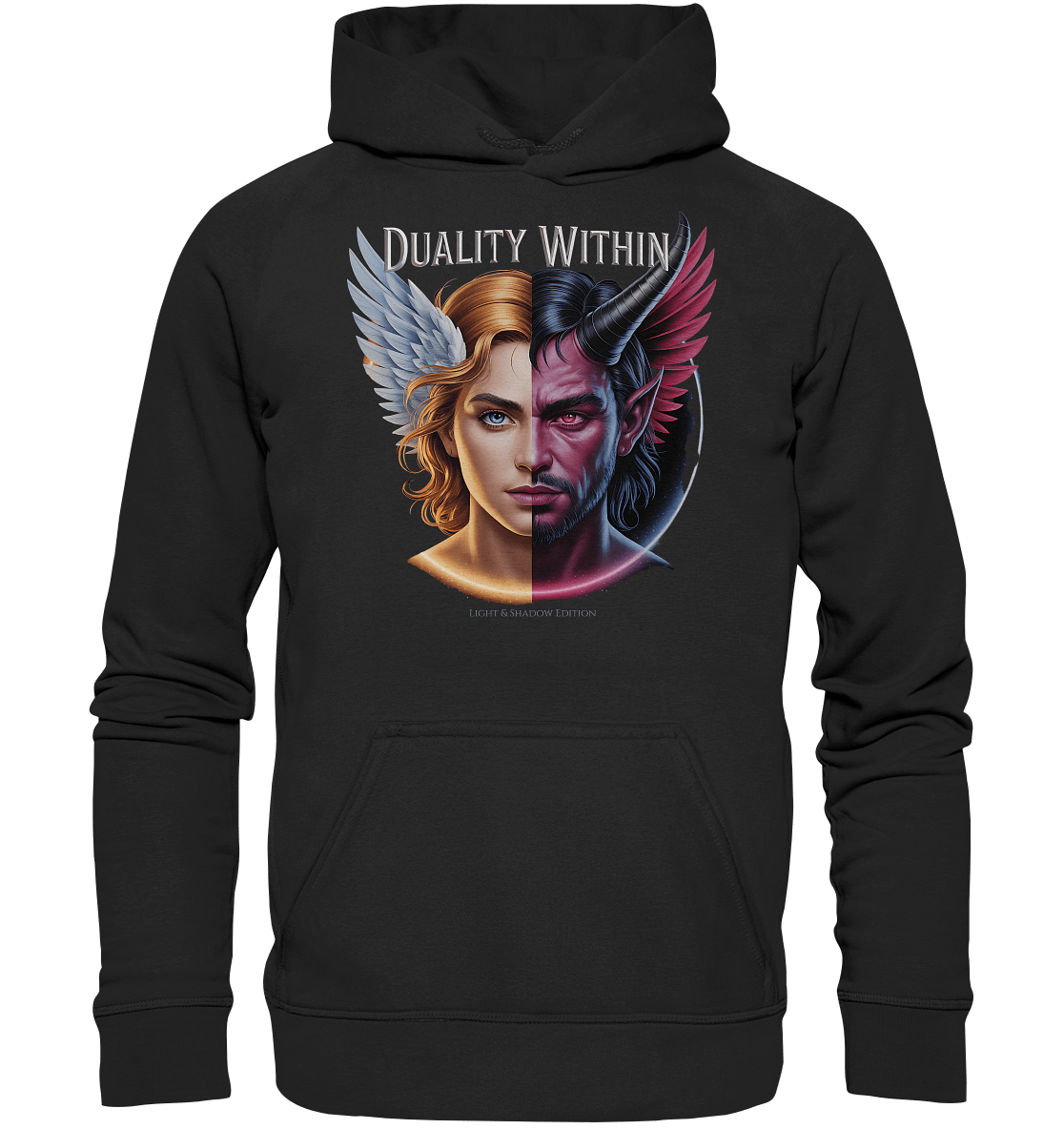 Dualität in uns – Engel & Dämon im Gleichgewicht ???????? - Basic Unisex Hoodie | Hoodies | Dark Shadows Arts