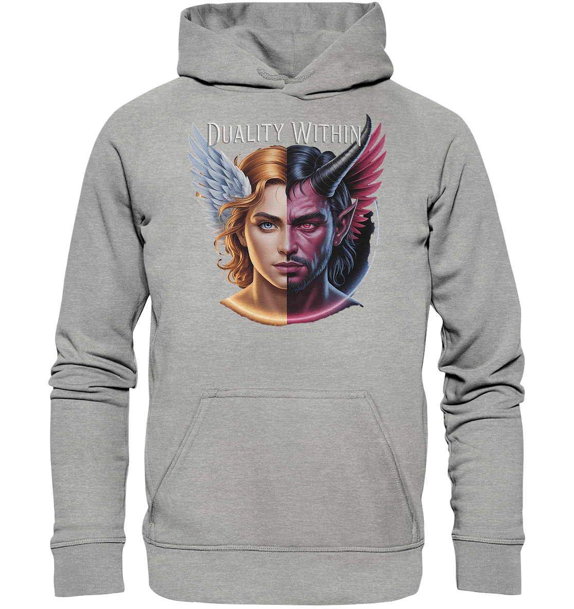 Dualität in uns – Engel & Dämon im Gleichgewicht ???????? - Basic Unisex Hoodie | Hoodies | Dark Shadows Arts