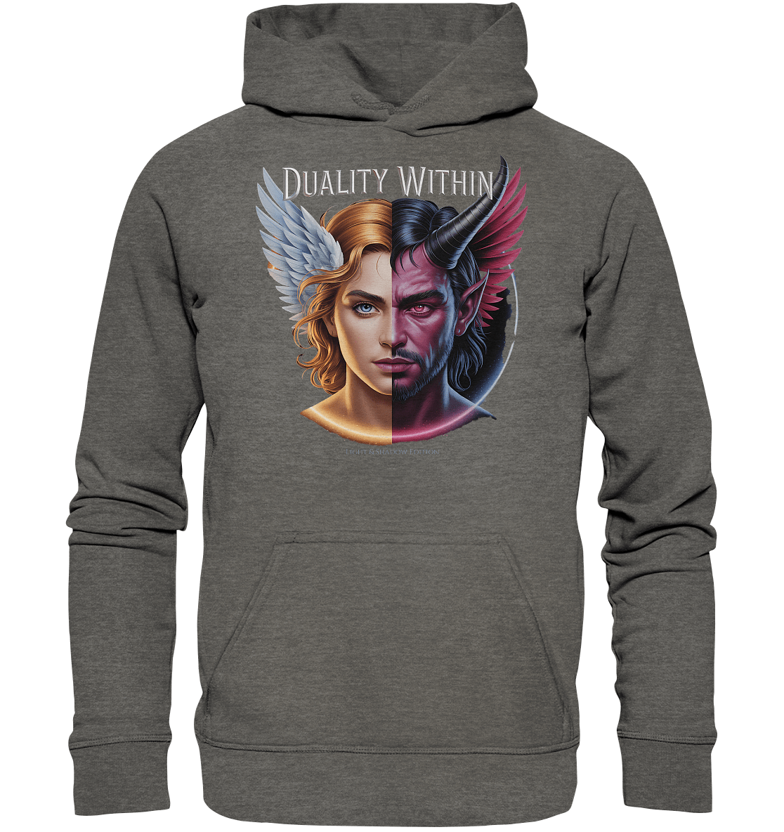 Dualität in uns – Engel & Dämon im Gleichgewicht ???????? - Basic Unisex Hoodie | Hoodies | Dark Shadows Arts
