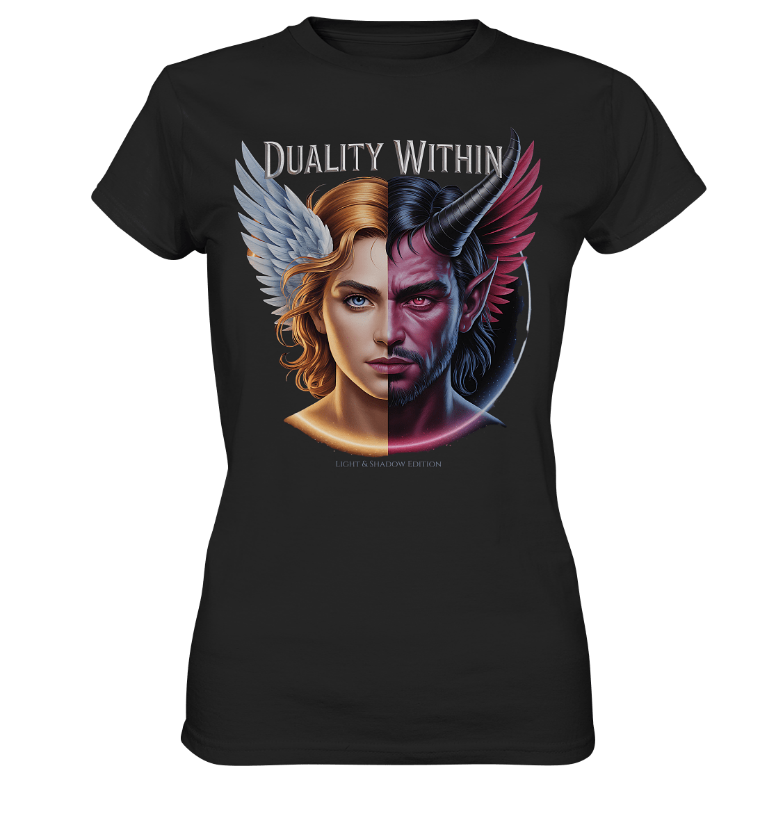 Dualität in uns – Engel & Dämon im Gleichgewicht ???????? - Ladies Premium Shirt | Lady - Shirts | Dark Shadows Arts