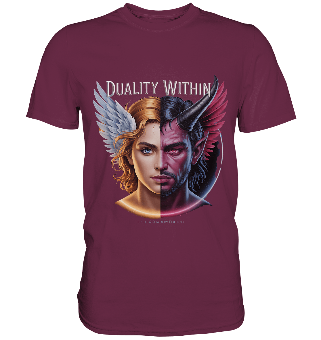 Dualität in uns – Engel & Dämon im Gleichgewicht ???????? - Premium Shirt | Unisex - Shirts | Dark Shadows Arts
