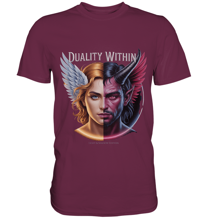 Dualität in uns – Engel & Dämon im Gleichgewicht ???????? - Premium Shirt | Unisex - Shirts | Dark Shadows Arts