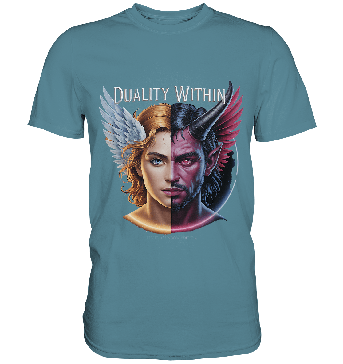 Dualität in uns – Engel & Dämon im Gleichgewicht ???????? - Premium Shirt | Unisex - Shirts | Dark Shadows Arts