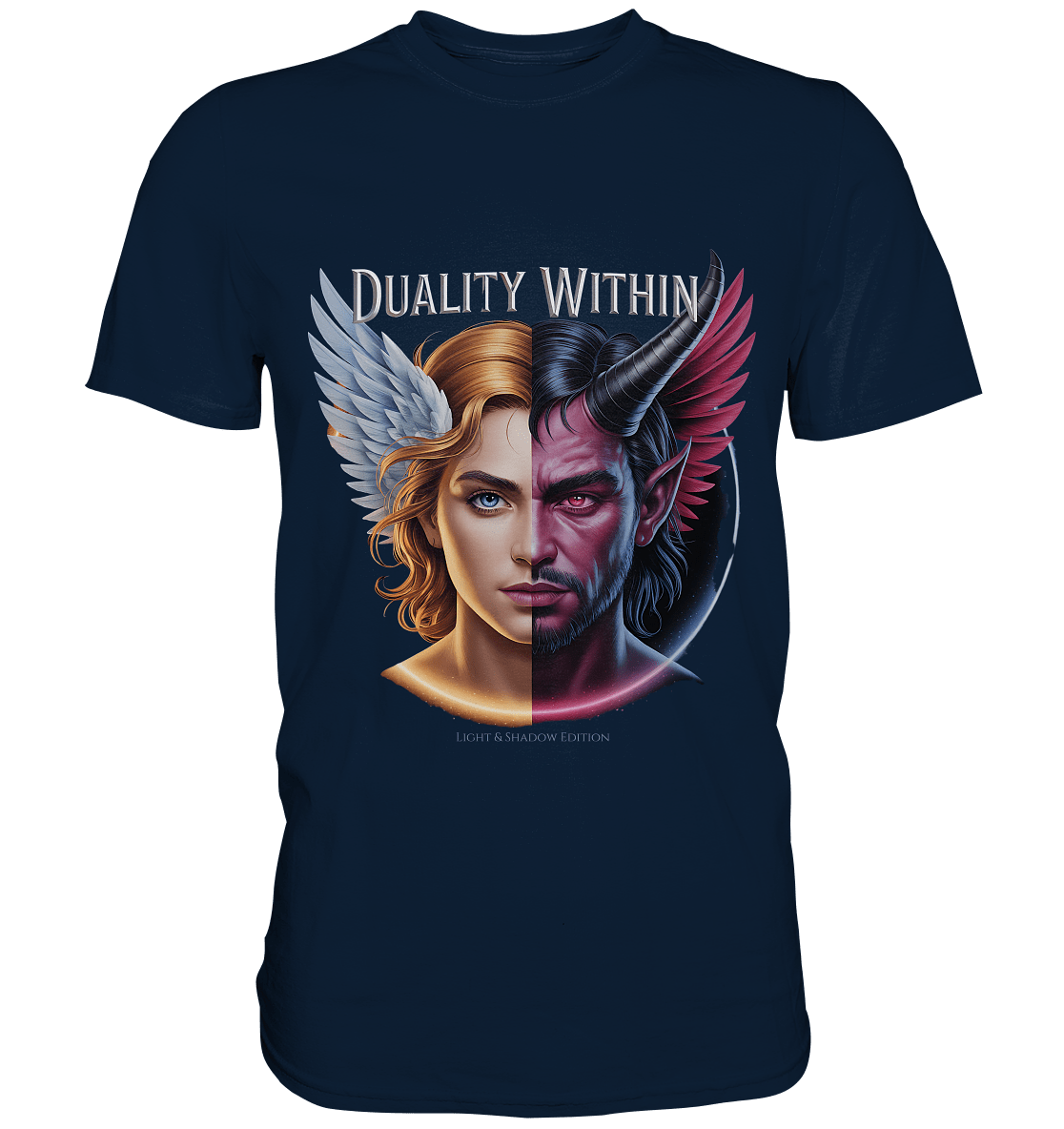 Dualität in uns – Engel & Dämon im Gleichgewicht ???????? - Premium Shirt | Unisex - Shirts | Dark Shadows Arts