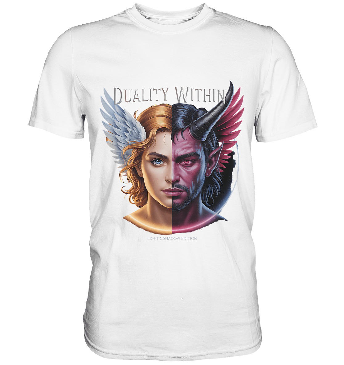 Dualität in uns – Engel & Dämon im Gleichgewicht ???????? - Premium Shirt | Unisex - Shirts | Dark Shadows Arts