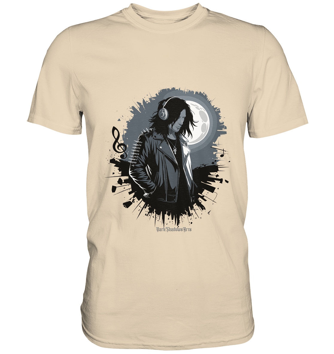 Dunkle Melodien - Gothic Musik & Düstere Ästhetik - Premium Shirt | Unisex - Shirts | Dark Shadows Arts