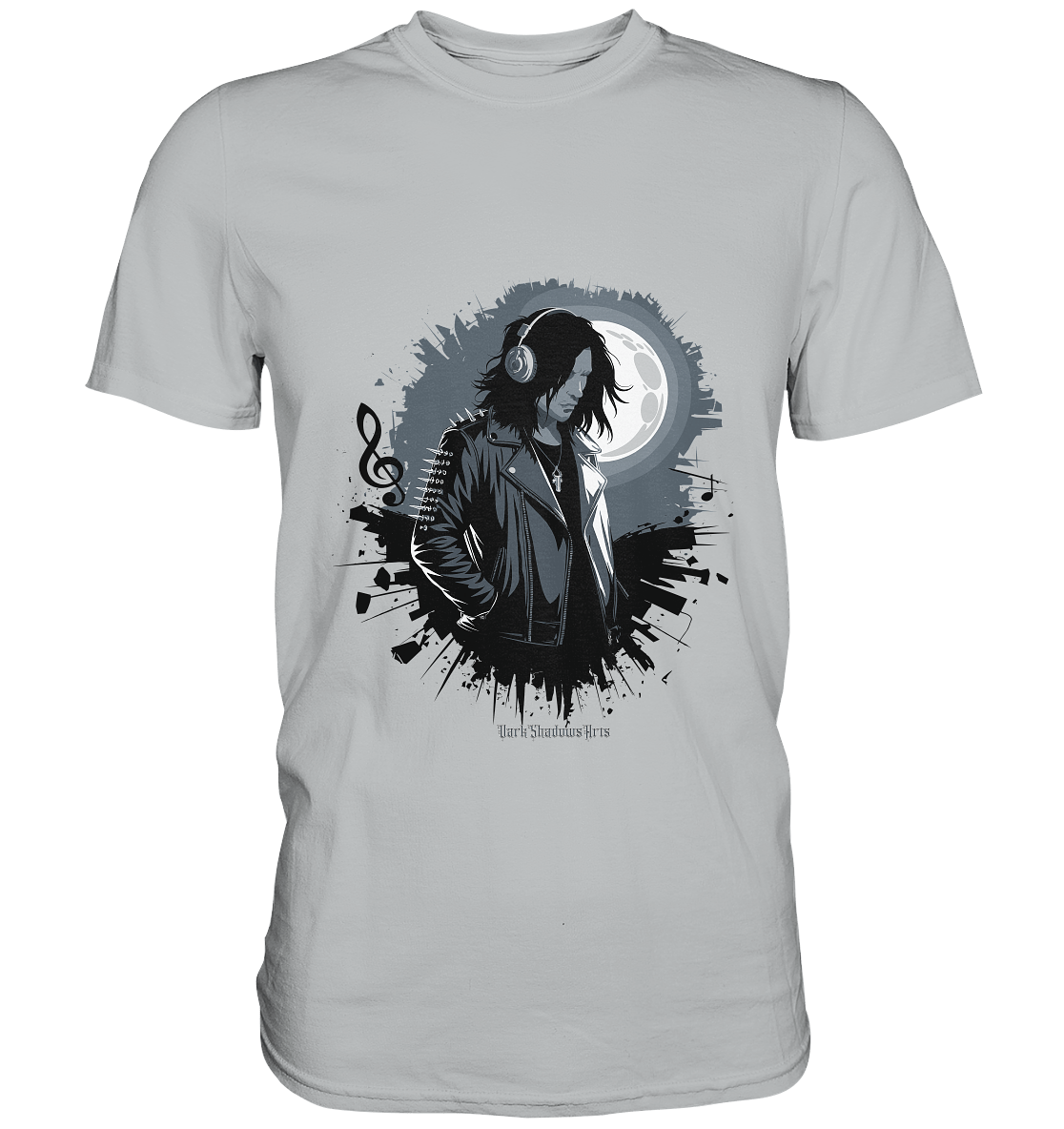 Dunkle Melodien - Gothic Musik & Düstere Ästhetik - Premium Shirt | Unisex - Shirts | Dark Shadows Arts