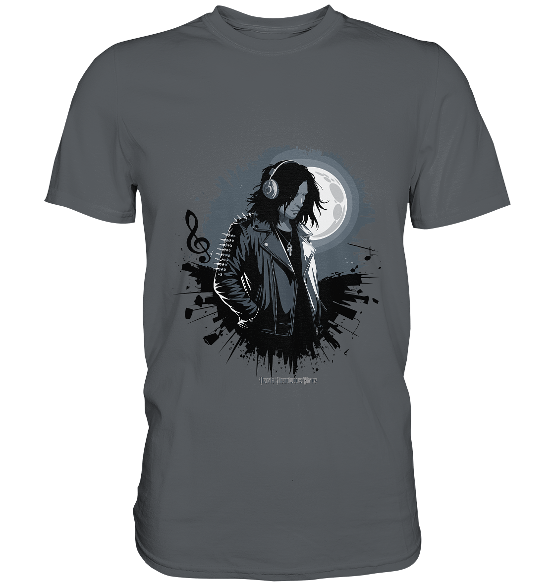 Dunkle Melodien - Gothic Musik & Düstere Ästhetik - Premium Shirt | Unisex - Shirts | Dark Shadows Arts