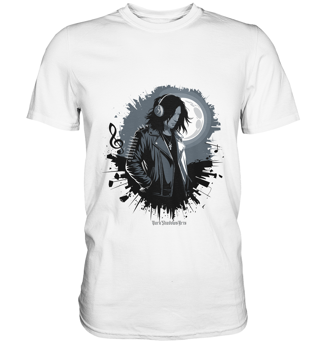 Dunkle Melodien - Gothic Musik & Düstere Ästhetik - Premium Shirt | Unisex - Shirts | Dark Shadows Arts
