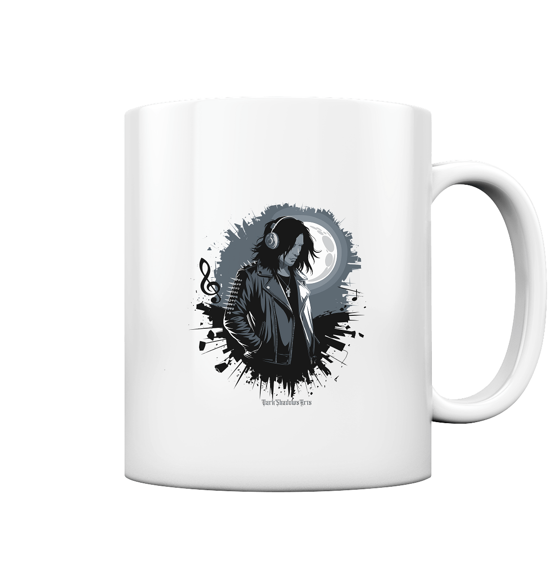 Dunkle Melodien - Gothic Musik & Düstere Ästhetik - Tasse glossy | Trinkgefäße | Dark Shadows Arts