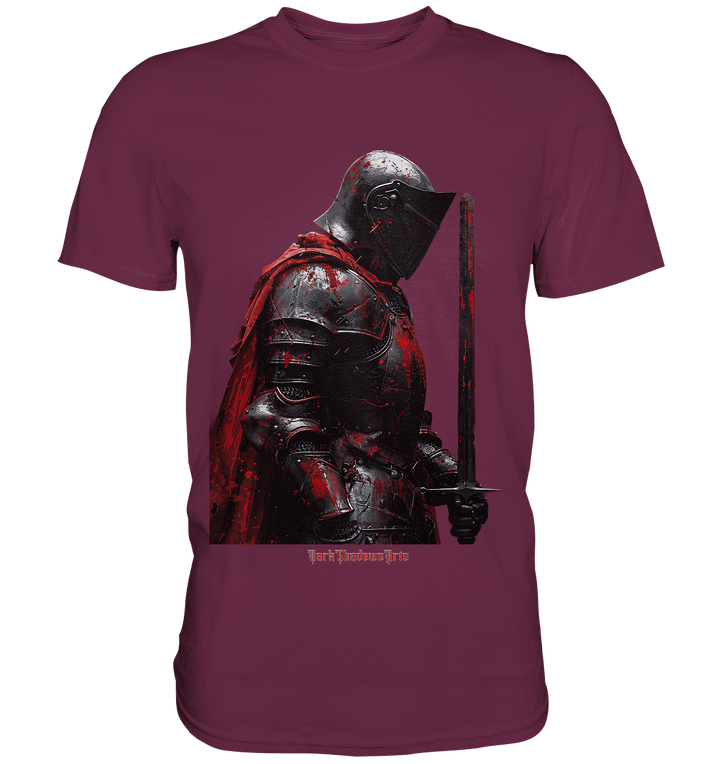 Düstere Ehre – Der Blutrote Ritter - Premium Shirt | Unisex - Shirts | Dark Shadows Arts