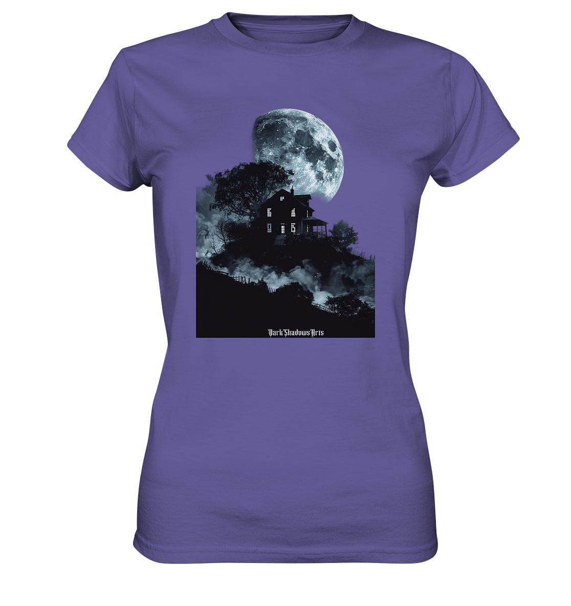 Düstere Schatten – Mysteriöses Haus im Mondlicht - Ladies Premium Shirt | Lady - Shirts | Dark Shadows Arts