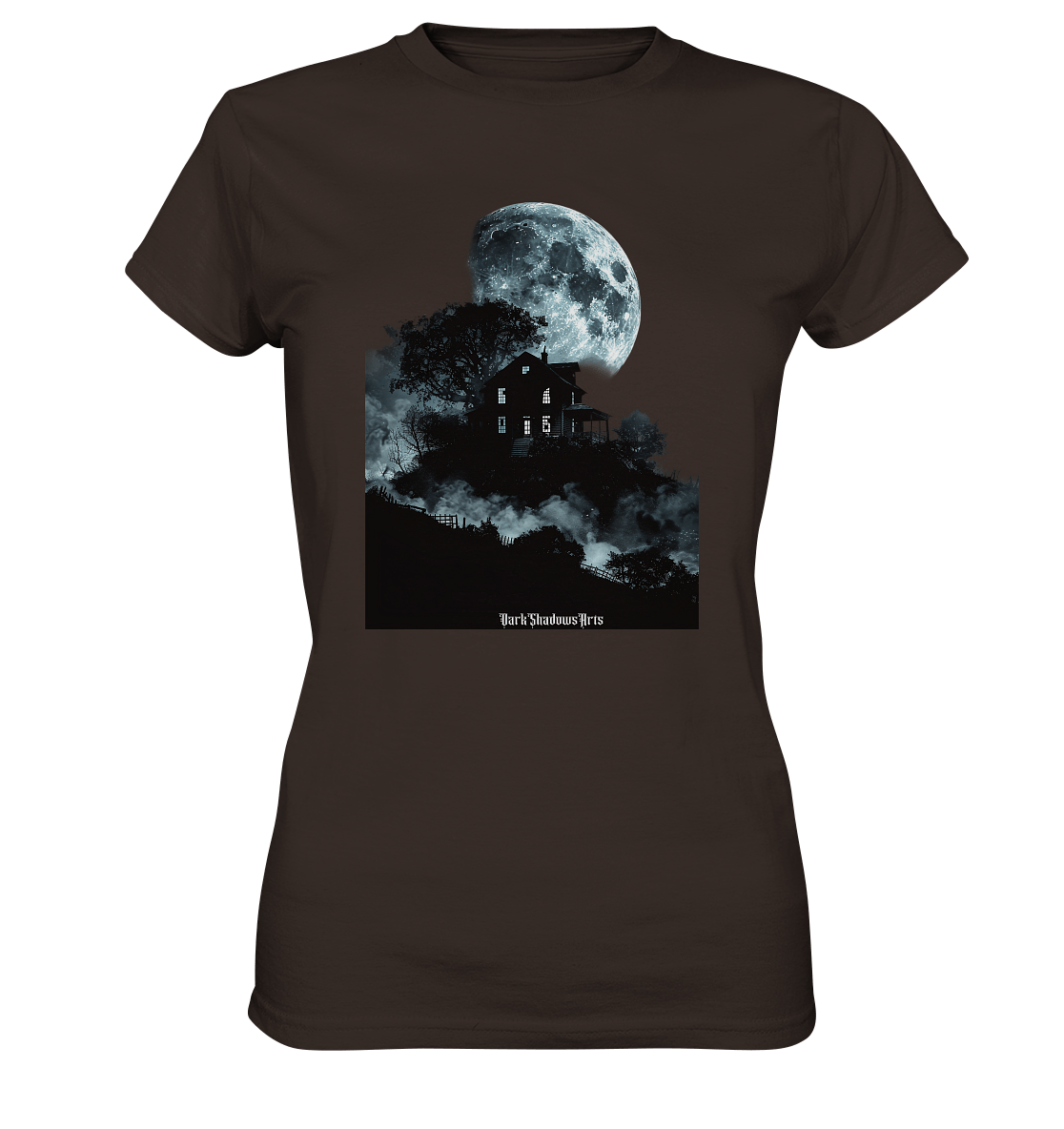 Düstere Schatten – Mysteriöses Haus im Mondlicht - Ladies Premium Shirt | Lady - Shirts | Dark Shadows Arts