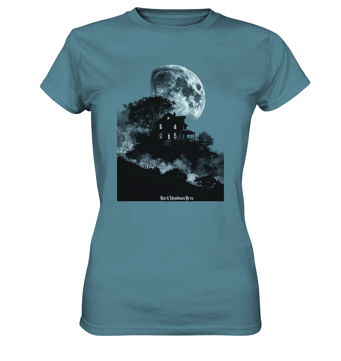 Düstere Schatten – Mysteriöses Haus im Mondlicht - Ladies Premium Shirt | Lady - Shirts | Dark Shadows Arts