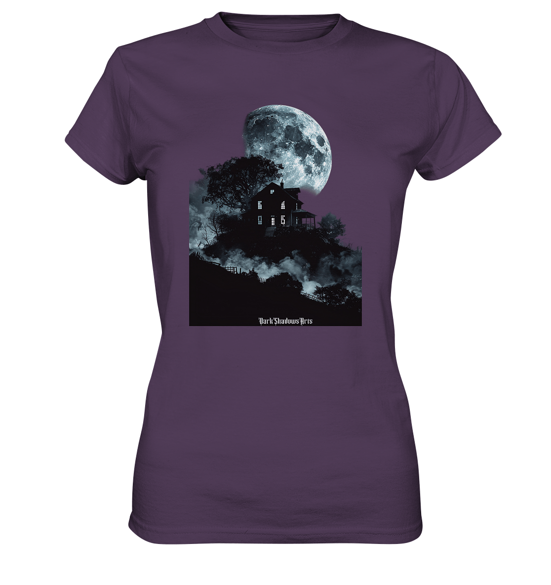 Düstere Schatten – Mysteriöses Haus im Mondlicht - Ladies Premium Shirt | Lady - Shirts | Dark Shadows Arts