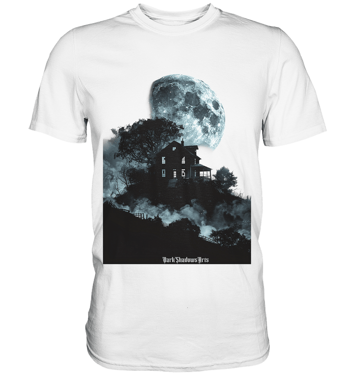 Düstere Schatten – Mysteriöses Haus im Mondlicht - Premium Shirt | Unisex - Shirts | Dark Shadows Arts
