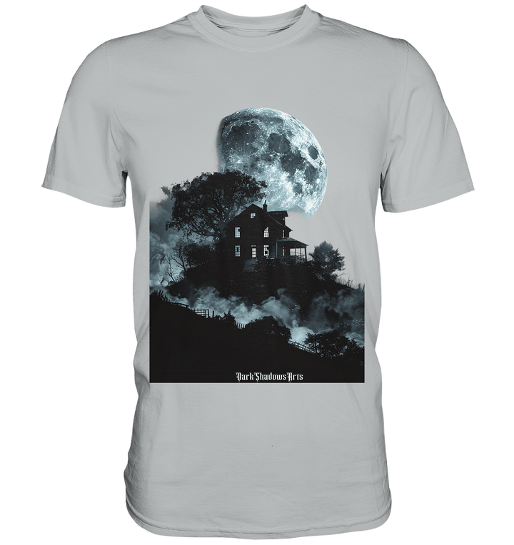 Düstere Schatten – Mysteriöses Haus im Mondlicht - Premium Shirt | Unisex - Shirts | Dark Shadows Arts