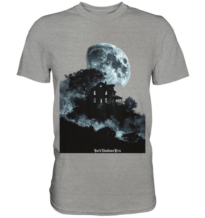 Düstere Schatten – Mysteriöses Haus im Mondlicht - Premium Shirt | Unisex - Shirts | Dark Shadows Arts