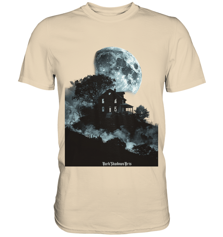Düstere Schatten – Mysteriöses Haus im Mondlicht - Premium Shirt | Unisex - Shirts | Dark Shadows Arts