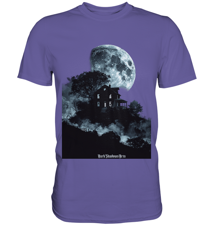Düstere Schatten – Mysteriöses Haus im Mondlicht - Premium Shirt | Unisex - Shirts | Dark Shadows Arts