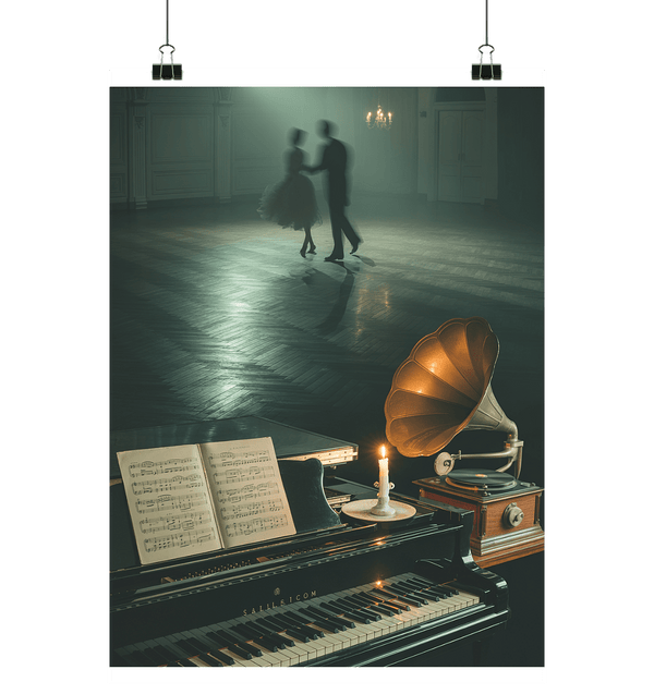 Echoes of a Forgotten Waltz - Der gespenstische Tanz der verlorenen Erinnerungen - Poster Din A1 (hoch) | Wall Art | Dark Shadows Arts
