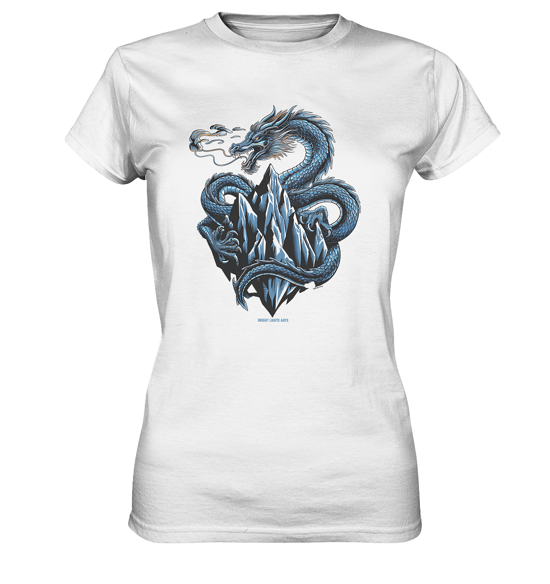 Eisdrache – Wächter der gefrorenen Gipfel - Ladies Premium Shirt | Lady - Shirts | Dark Shadows Arts