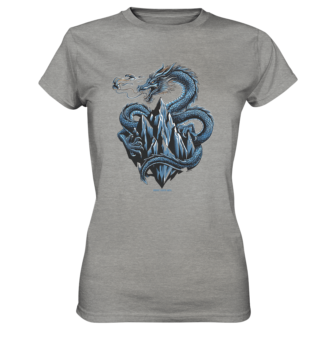 Eisdrache – Wächter der gefrorenen Gipfel - Ladies Premium Shirt | Lady - Shirts | Dark Shadows Arts