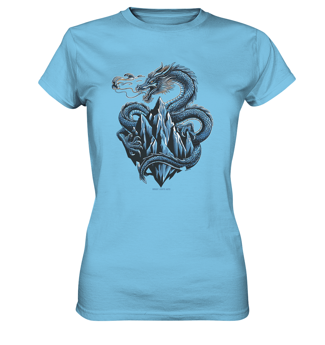 Eisdrache – Wächter der gefrorenen Gipfel - Ladies Premium Shirt | Lady - Shirts | Dark Shadows Arts