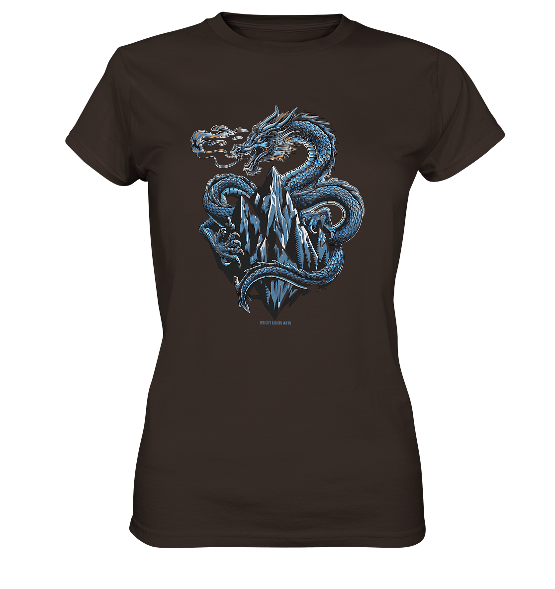 Eisdrache – Wächter der gefrorenen Gipfel - Ladies Premium Shirt | Lady - Shirts | Dark Shadows Arts