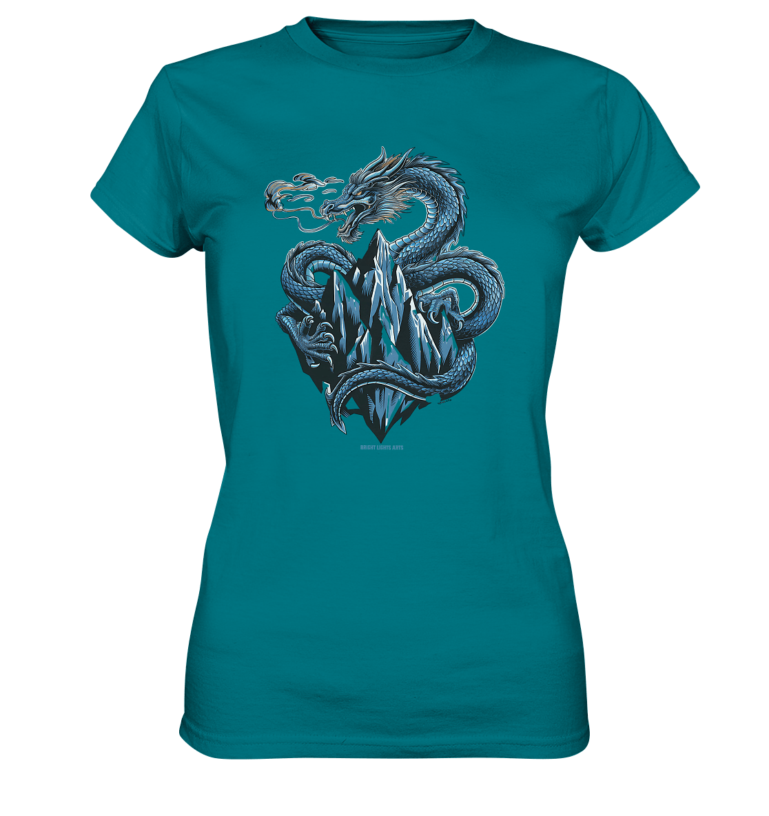 Eisdrache – Wächter der gefrorenen Gipfel - Ladies Premium Shirt | Lady - Shirts | Dark Shadows Arts