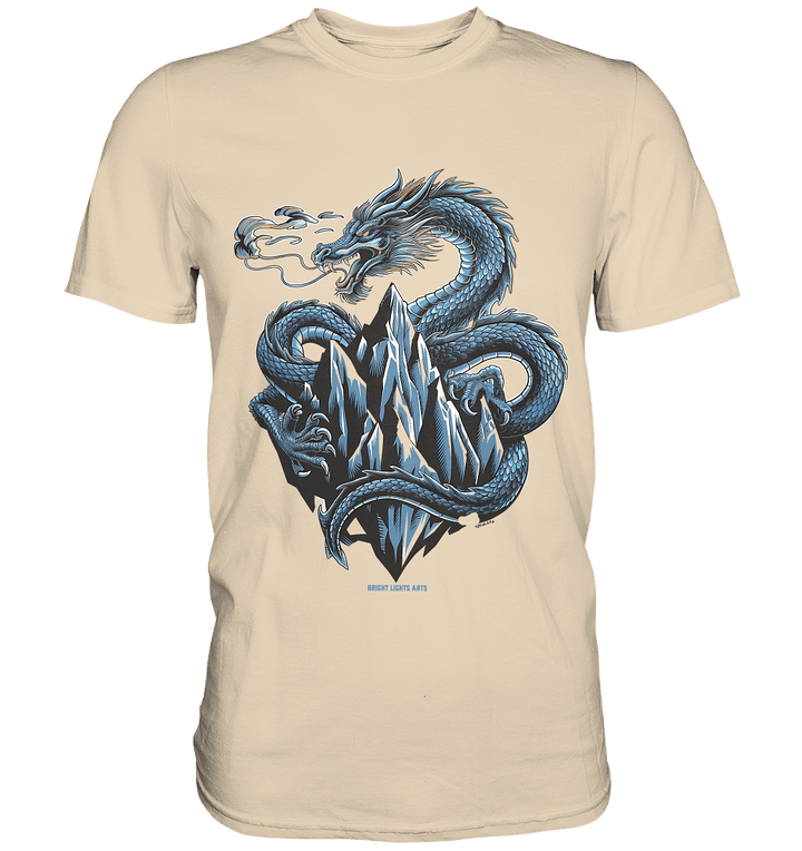 Eisdrache – Wächter der gefrorenen Gipfel - Premium Shirt | Unisex - Shirts | Dark Shadows Arts