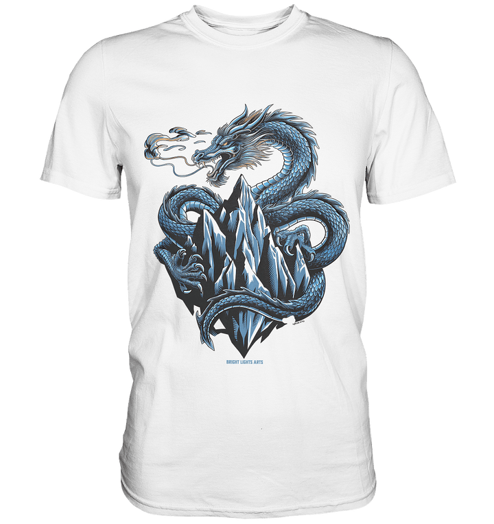 Eisdrache – Wächter der gefrorenen Gipfel - Premium Shirt | Unisex - Shirts | Dark Shadows Arts
