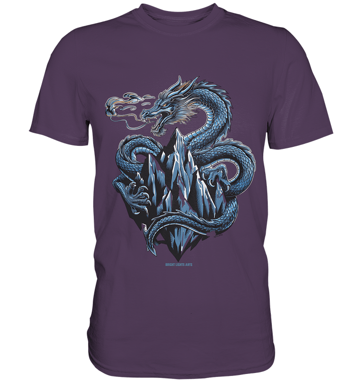 Eisdrache – Wächter der gefrorenen Gipfel - Premium Shirt | Unisex - Shirts | Dark Shadows Arts