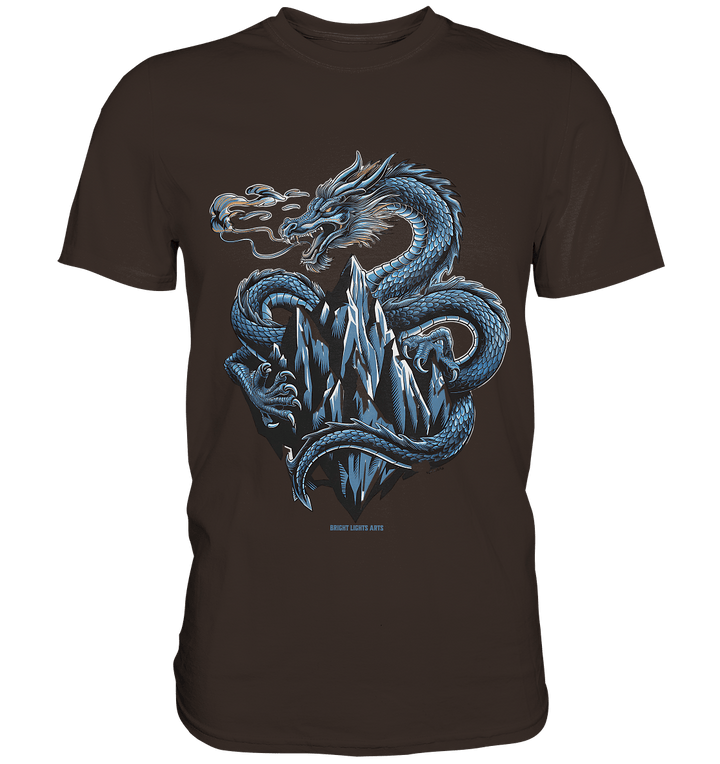 Eisdrache – Wächter der gefrorenen Gipfel - Premium Shirt | Unisex - Shirts | Dark Shadows Arts