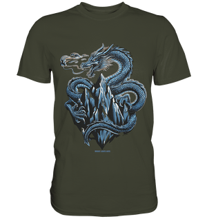 Eisdrache – Wächter der gefrorenen Gipfel - Premium Shirt | Unisex - Shirts | Dark Shadows Arts