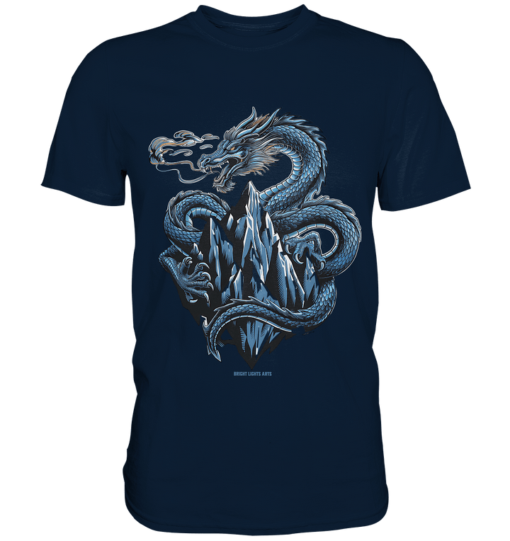 Eisdrache – Wächter der gefrorenen Gipfel - Premium Shirt | Unisex - Shirts | Dark Shadows Arts