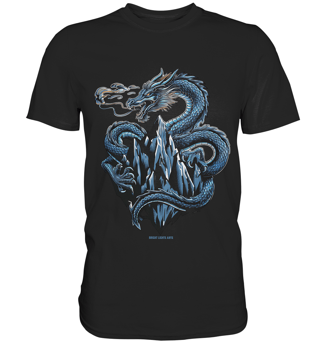 Eisdrache – Wächter der gefrorenen Gipfel - Premium Shirt | Unisex - Shirts | Dark Shadows Arts