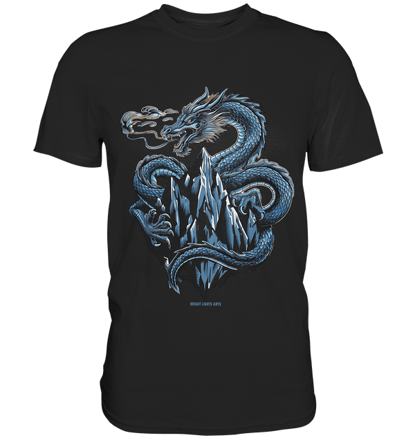 Eisdrache – Wächter der gefrorenen Gipfel - Premium Shirt | Unisex - Shirts | Dark Shadows Arts