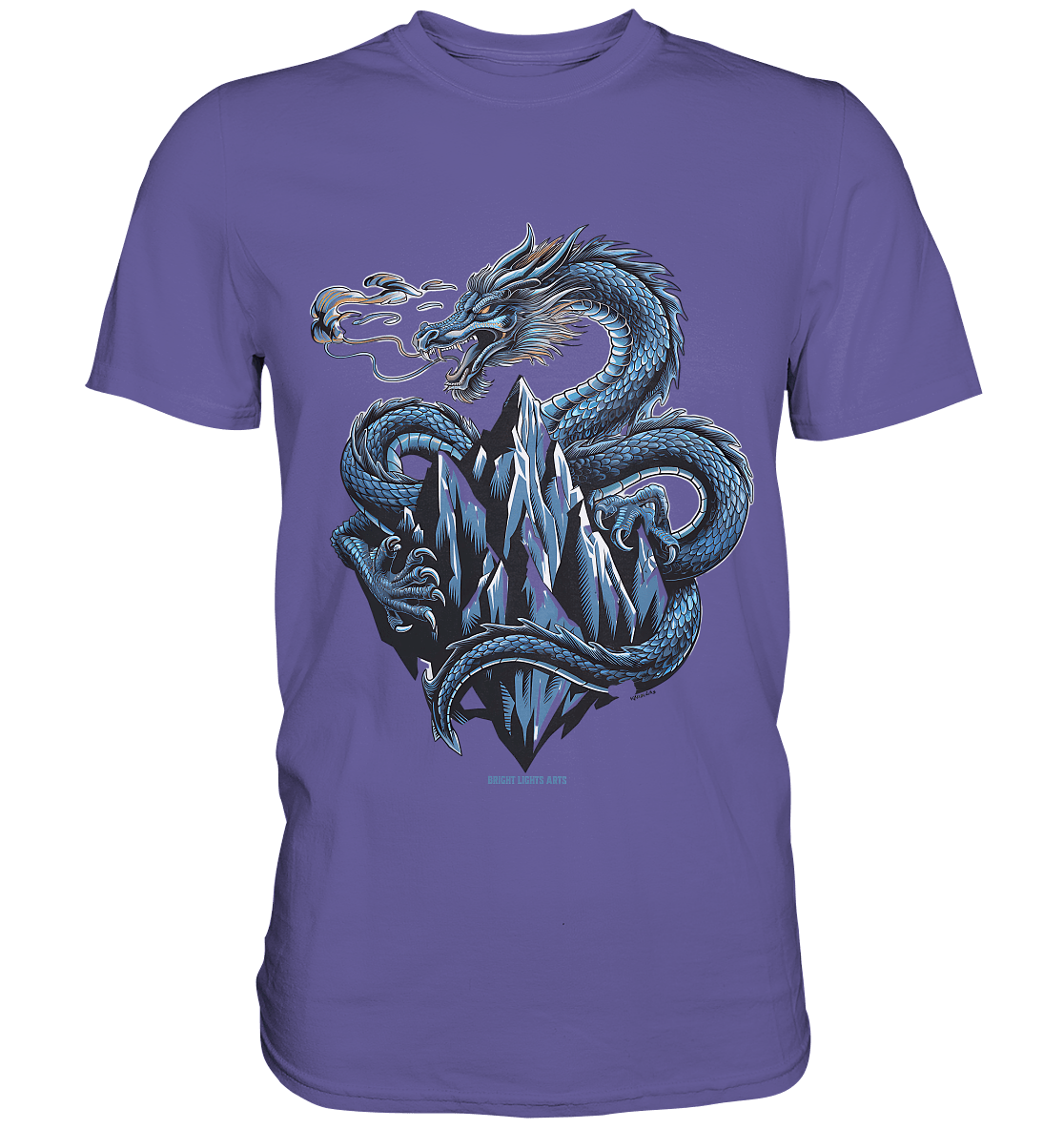 Eisdrache – Wächter der gefrorenen Gipfel - Premium Shirt | Unisex - Shirts | Dark Shadows Arts