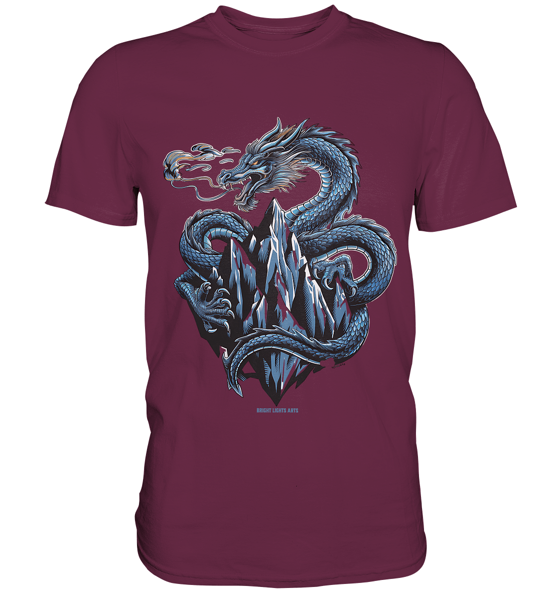 Eisdrache – Wächter der gefrorenen Gipfel - Premium Shirt | Unisex - Shirts | Dark Shadows Arts