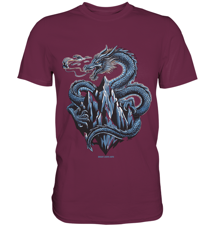 Eisdrache – Wächter der gefrorenen Gipfel - Premium Shirt | Unisex - Shirts | Dark Shadows Arts