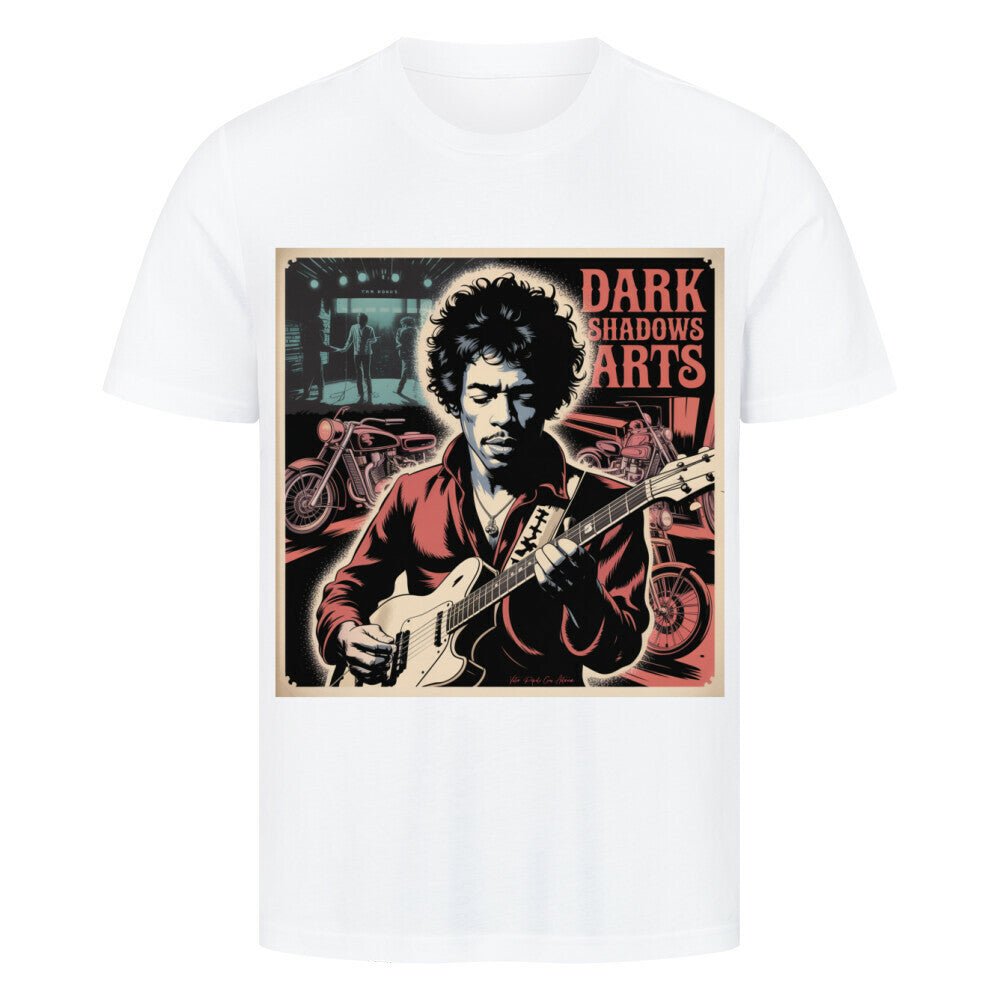 Electric Legend – Gitarrenflair & 60s Rock Tribute - DSA - HigherBlanks Premium T-Shirt | T-Shirt | Dark Shadows Arts