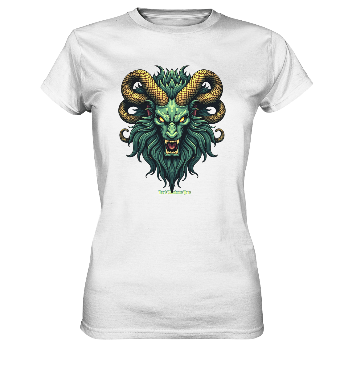 Emerald Inferno Dragon s Gaze - Ladies Premium Shirt | Lady - Shirts | Dark Shadows Arts