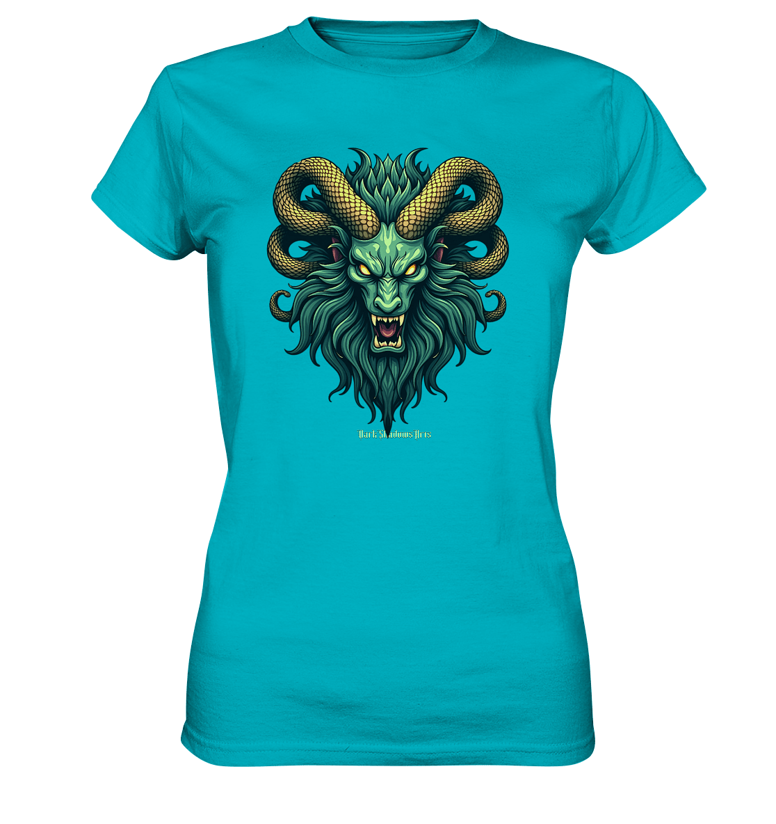 Emerald Inferno Dragon s Gaze - Ladies Premium Shirt | Lady - Shirts | Dark Shadows Arts