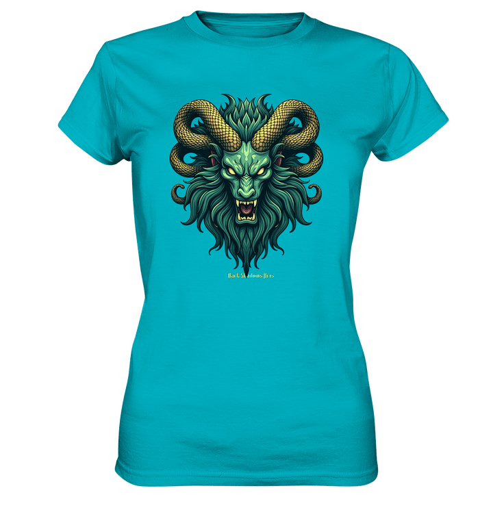 Emerald Inferno Dragon s Gaze - Ladies Premium Shirt | Lady - Shirts | Dark Shadows Arts