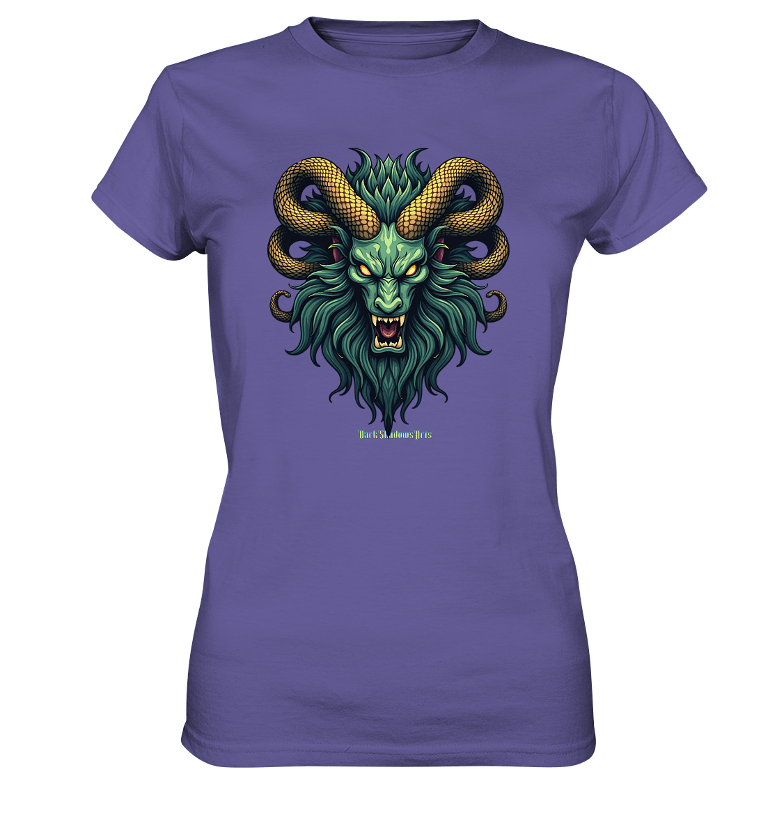 Emerald Inferno Dragon s Gaze - Ladies Premium Shirt | Lady - Shirts | Dark Shadows Arts