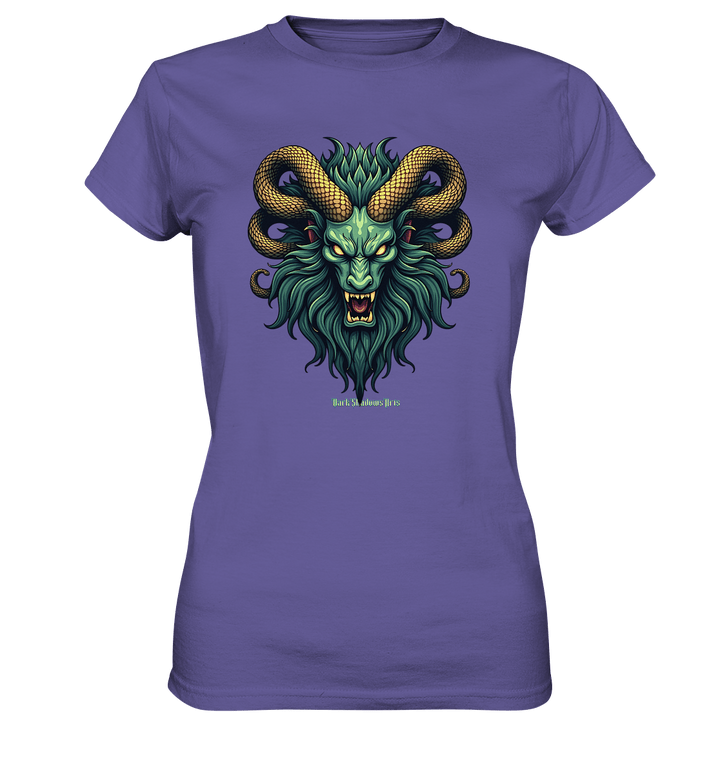 Emerald Inferno Dragon s Gaze - Ladies Premium Shirt | Lady - Shirts | Dark Shadows Arts